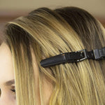 HH&LL 12Pcs Hair Clips for Styling – Wide Teeth & Double-Hinged Design – Alligator Styling Sectioning Clips of Professional Hair Salon Quality (Black without Logo)