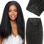 Hair Extension Clip-Ins - Real Human Hair Extensions 120G 8Pcs 18Inch,Soft & Natural Straight Double Weft for Women #P427 Chocolate Brown to Honey Blonde Extensions Real Human Hair Clip Ins