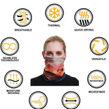 Headband Neck Gaiter Head Wrap Headwear Face Mask Magic Scarf Bandana for Men and Women